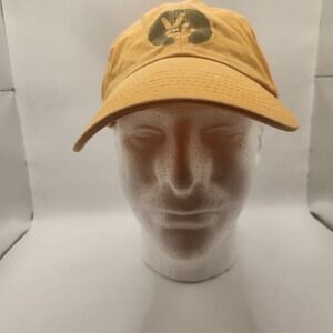 Life is Good Peace Out Mustard Yellow Cotton Adjustable Baseball Cap Hat